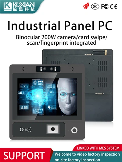 Industrial Touch All-in-One Computer ICID Carte Reader Camera QR Code Scanner intégré Condensateur